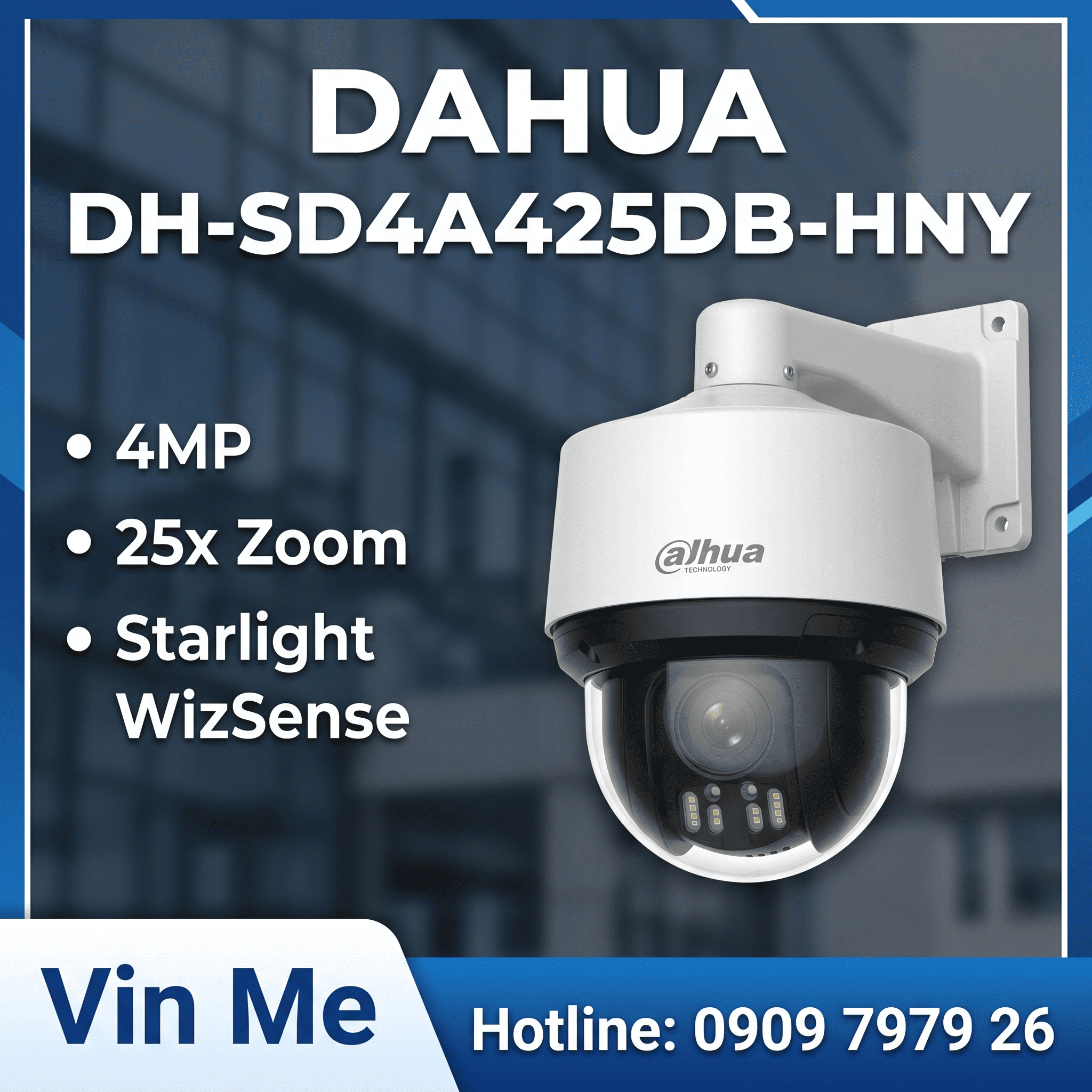 camera Dahua DH-SD4A425DB-HNY IP Speed Dome 4MP