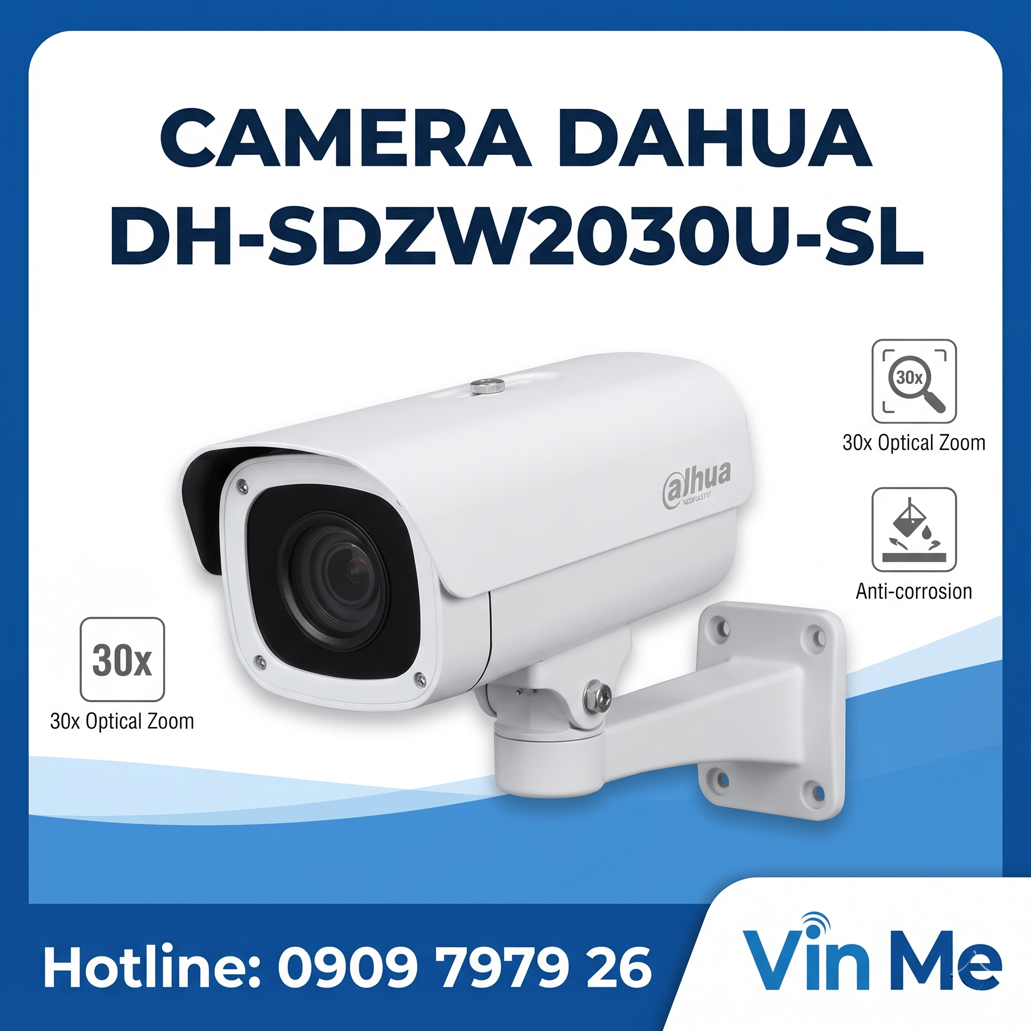 camera Dahua DH-SDZW2030U-SL IP chống ăn mòn 2MP