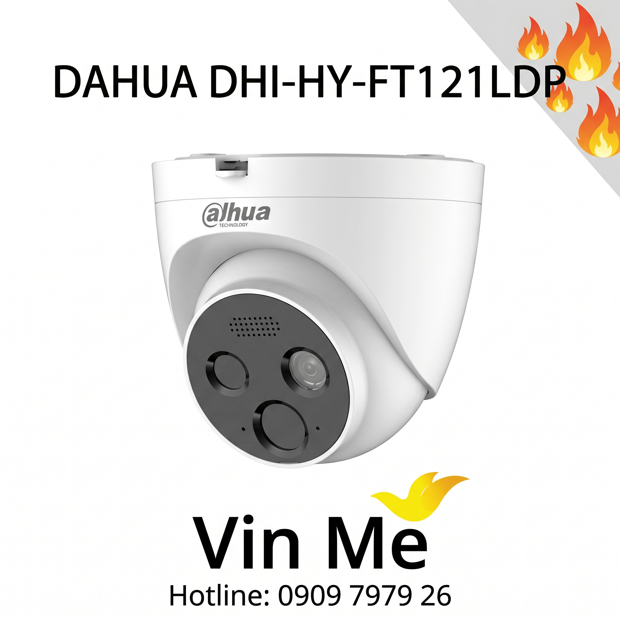camera Dahua DHI-HY-FT121LDP phát hiện lửa và báo cháy 2MP