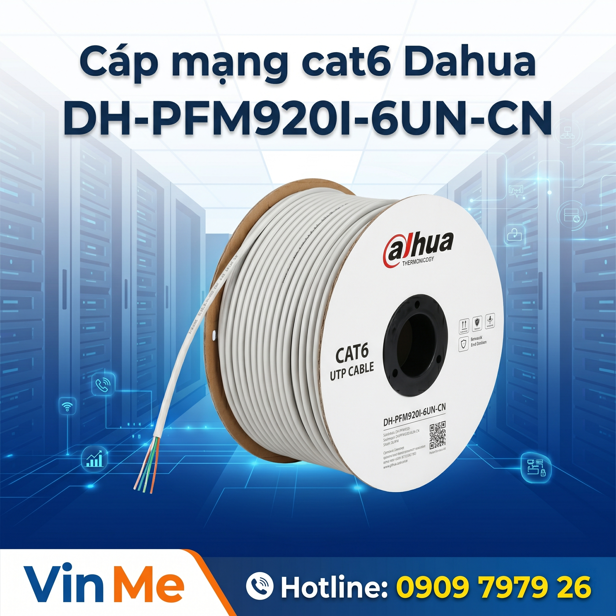 Cáp mạng cat6 Dahua DH-PFM920I-6UN-CN