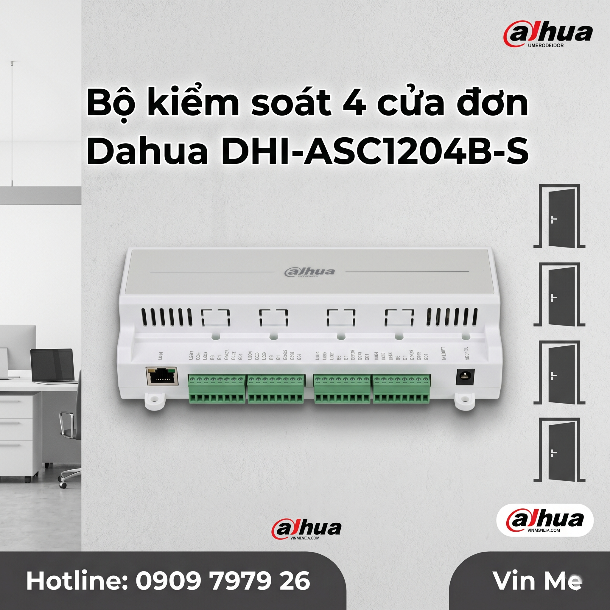 Bộ kiểm soát 4 cửa đơn Dahua DHI-ASC1204B-S