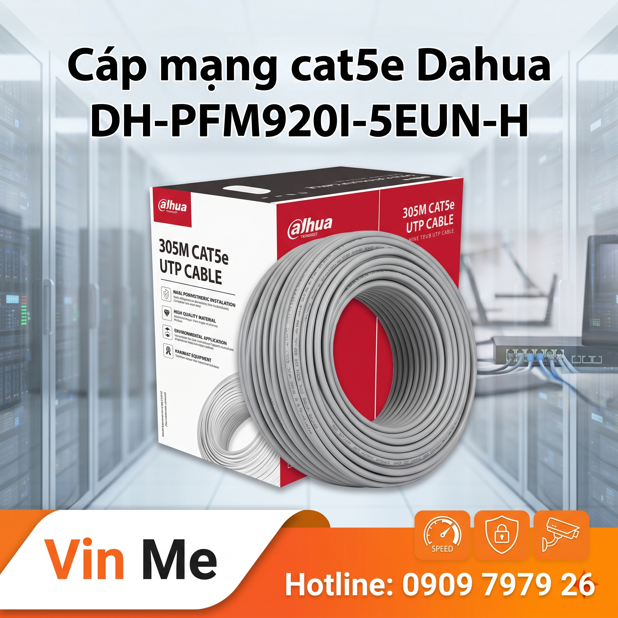 Cáp mạng cat5e Dahua DH-PFM920I-5EUN-H