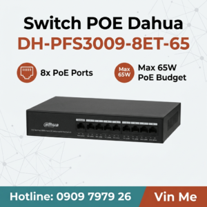 Switch Dahua DH-PFS3009-8ET-65