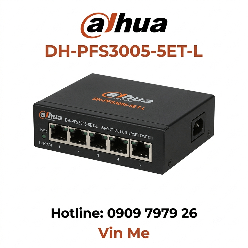 Switch Dahua DH-PFS3005-5ET-L