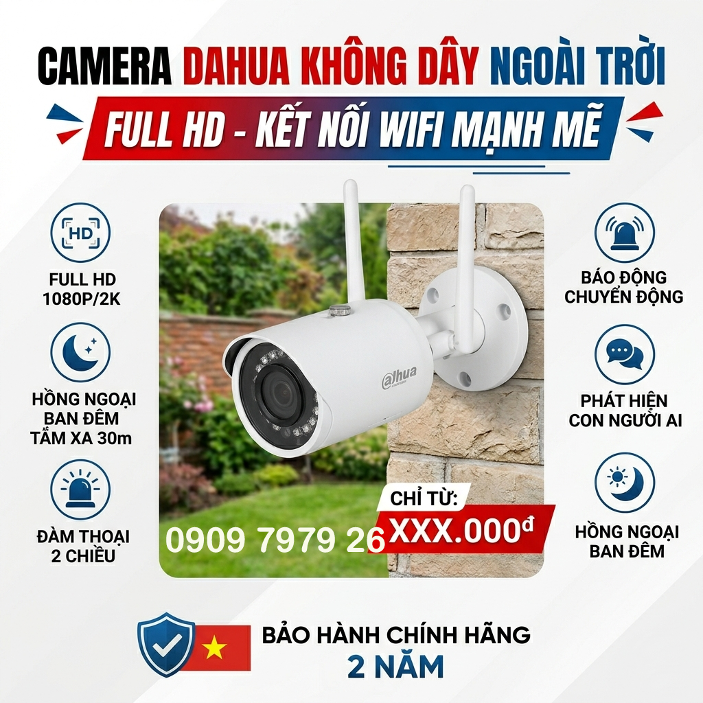 camera dahua không dây ngoài trời