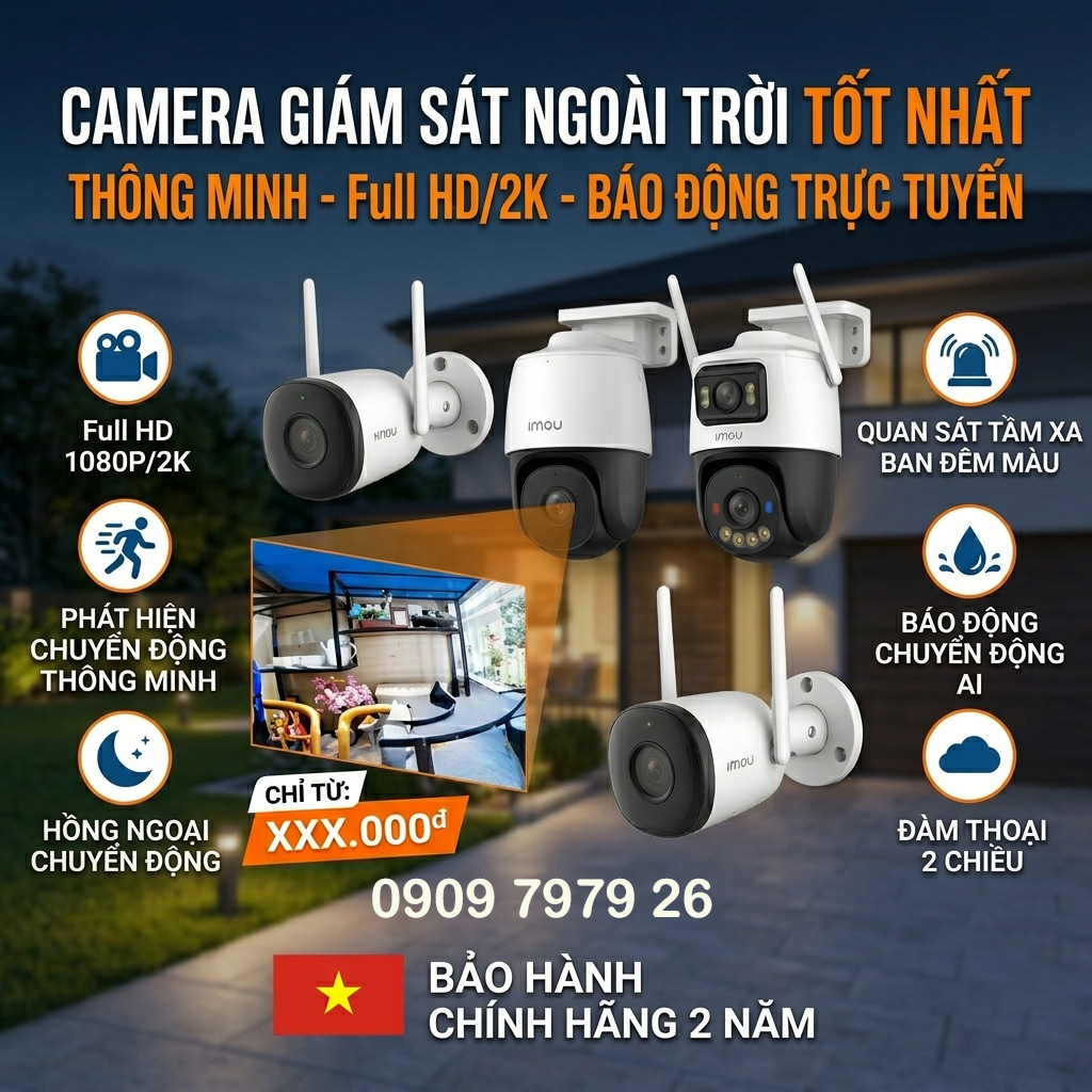 camera giám sát ngoài trời tốt nhất