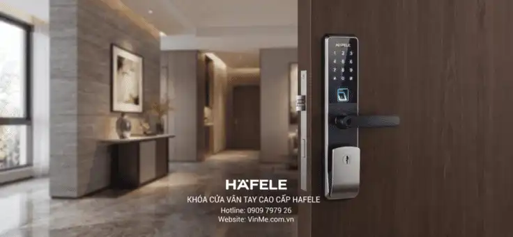 Khóa cửa vân tay cao cấp hafele giá tốt