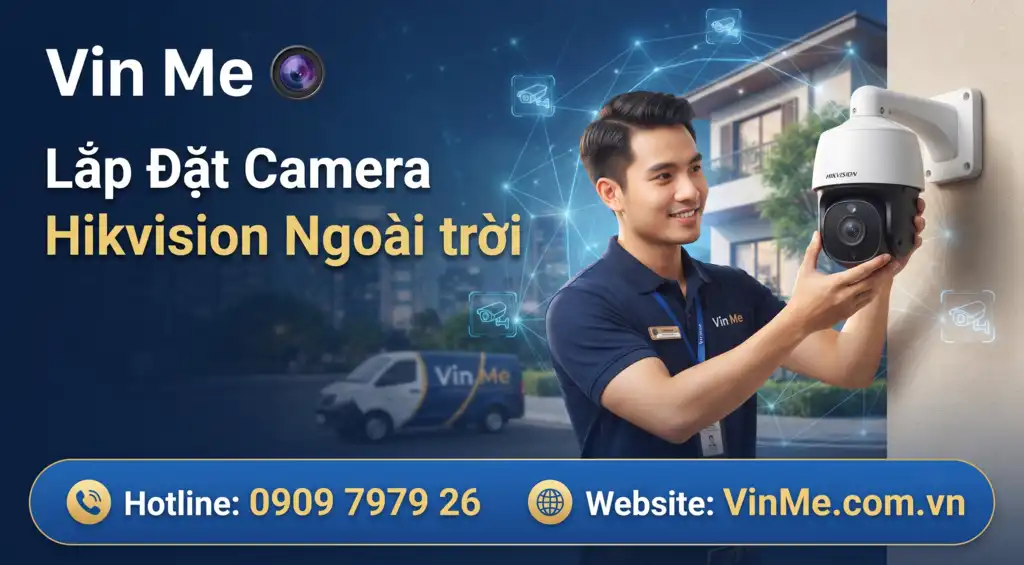 lắp đặt camera hikvision ngoài trời giá rẻ
