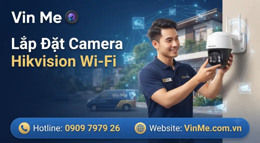 Lắp đặt camera hikvision wifi giá rẻ