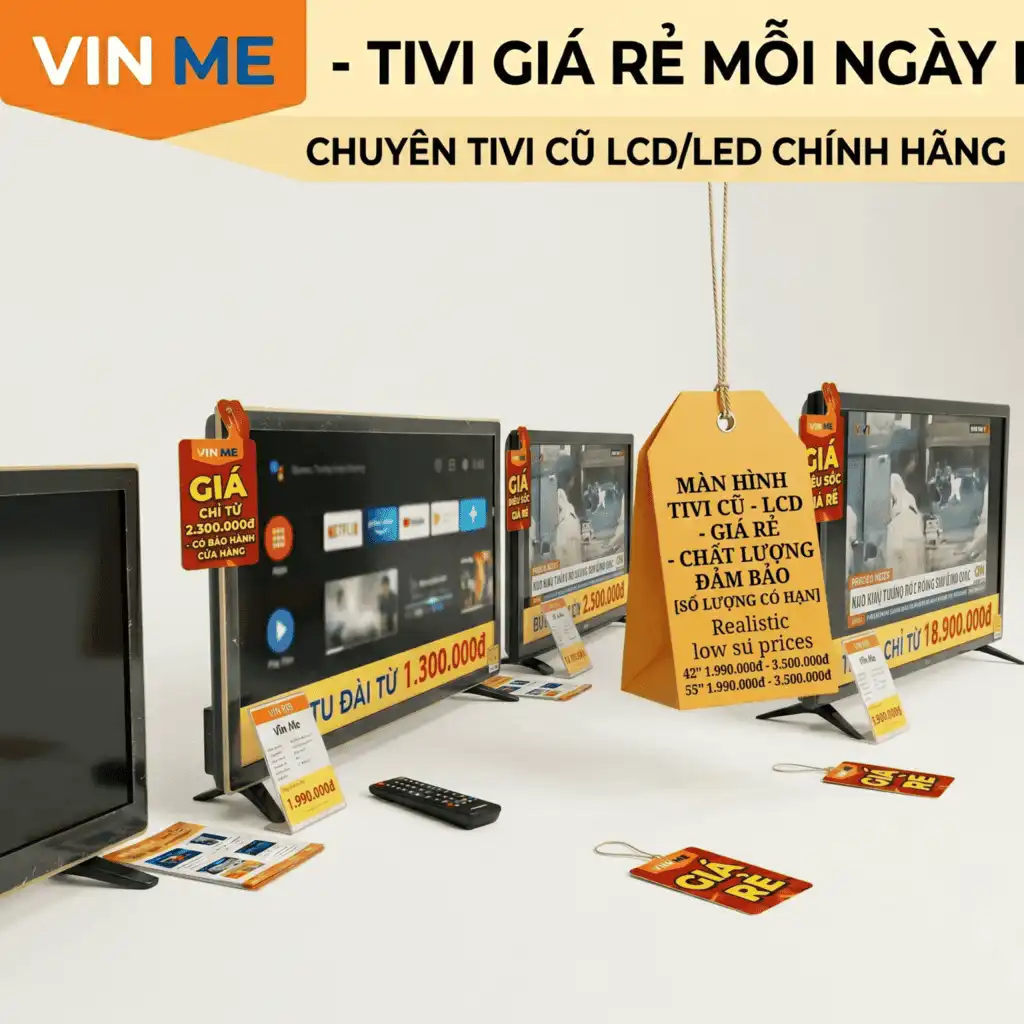 Màn hình tivi lcd cũ giá rẻ