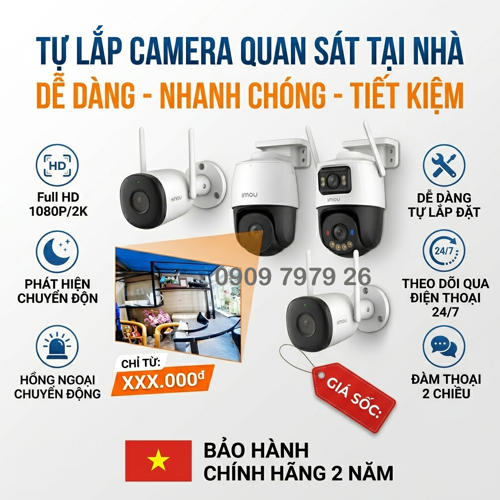 tự lắp camera quan sát tại nhà