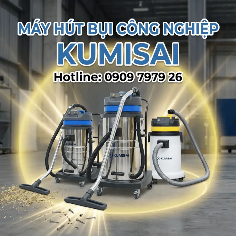 Máy hút bụi công nghiệp Kumisai giá tốt