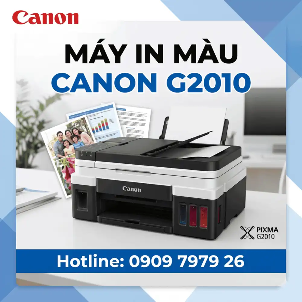 Máy in màu canon g2010 giá rẻ