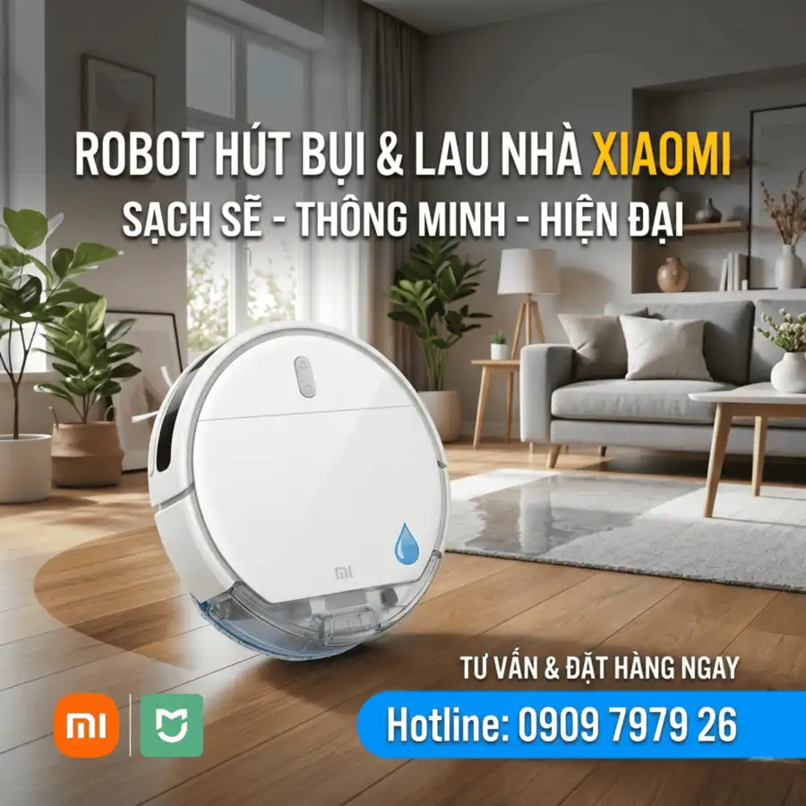 Robot hút bụi lau nhà xiaomi chính hãng giá rẻ
