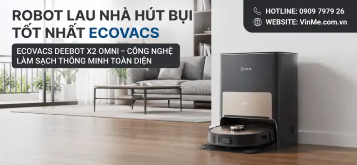 Robot lau nhà hút bụi tốt nhất ecovacs
