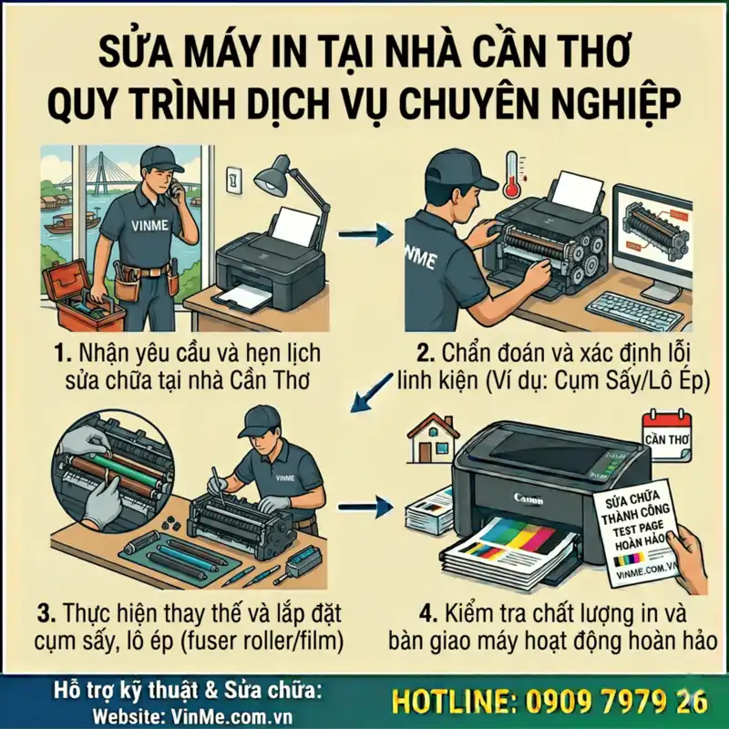 Sửa máy in tại nhà cần thơ giá rẻ