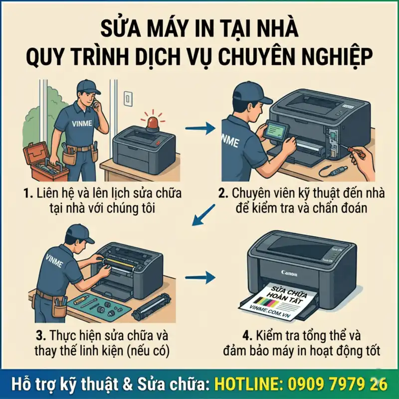 Sửa máy in tại nhà giá rẻ
