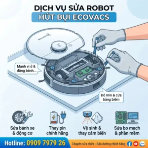 sửa robot hút bụi ecovacs tại nhà giá rẻ