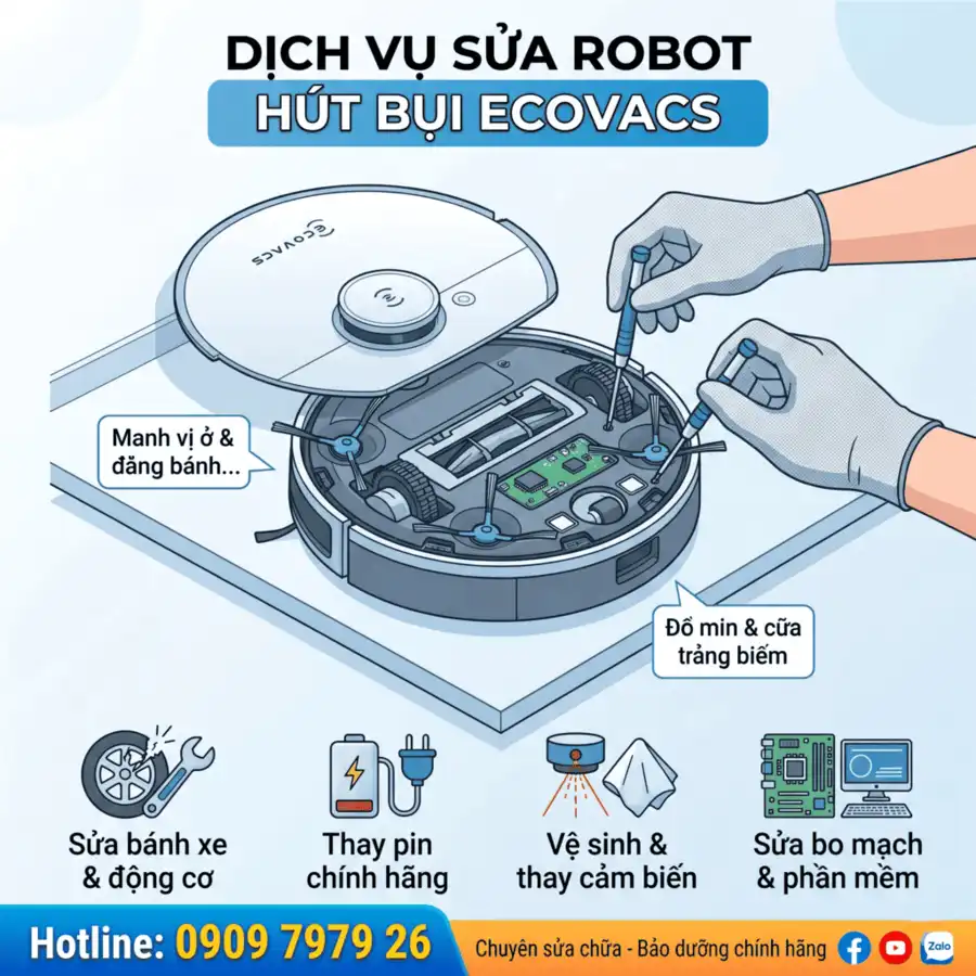 Sửa robot hút bụi tại nhà giá rẻ