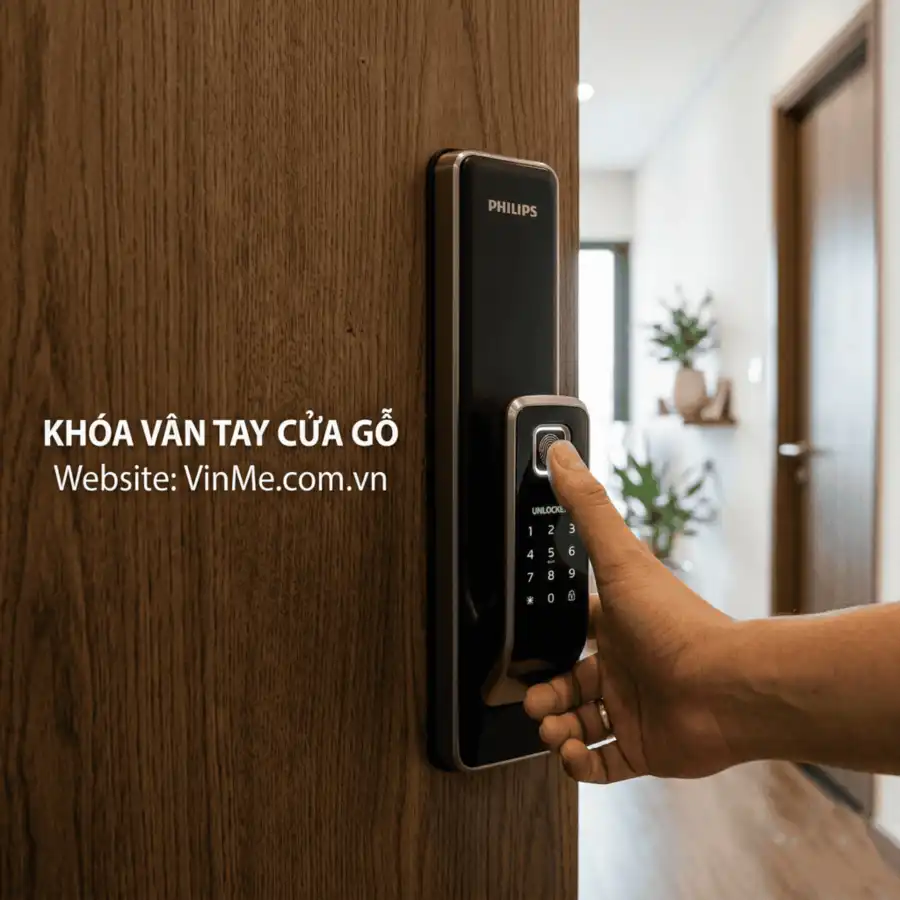 Khóa vân tay cửa gỗ tốt nhất