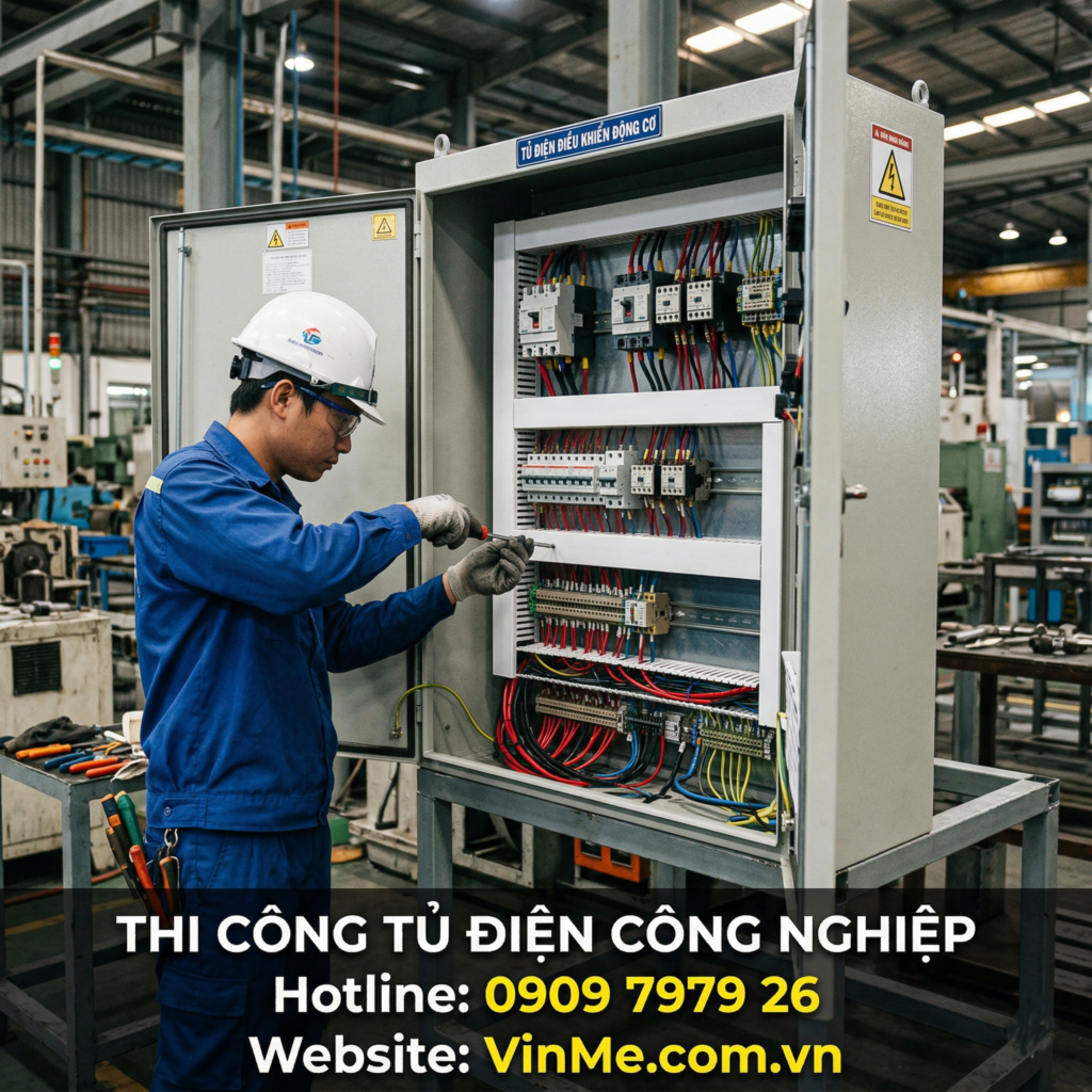 Thi công tủ điện công nghiệp chuyên nghiệp