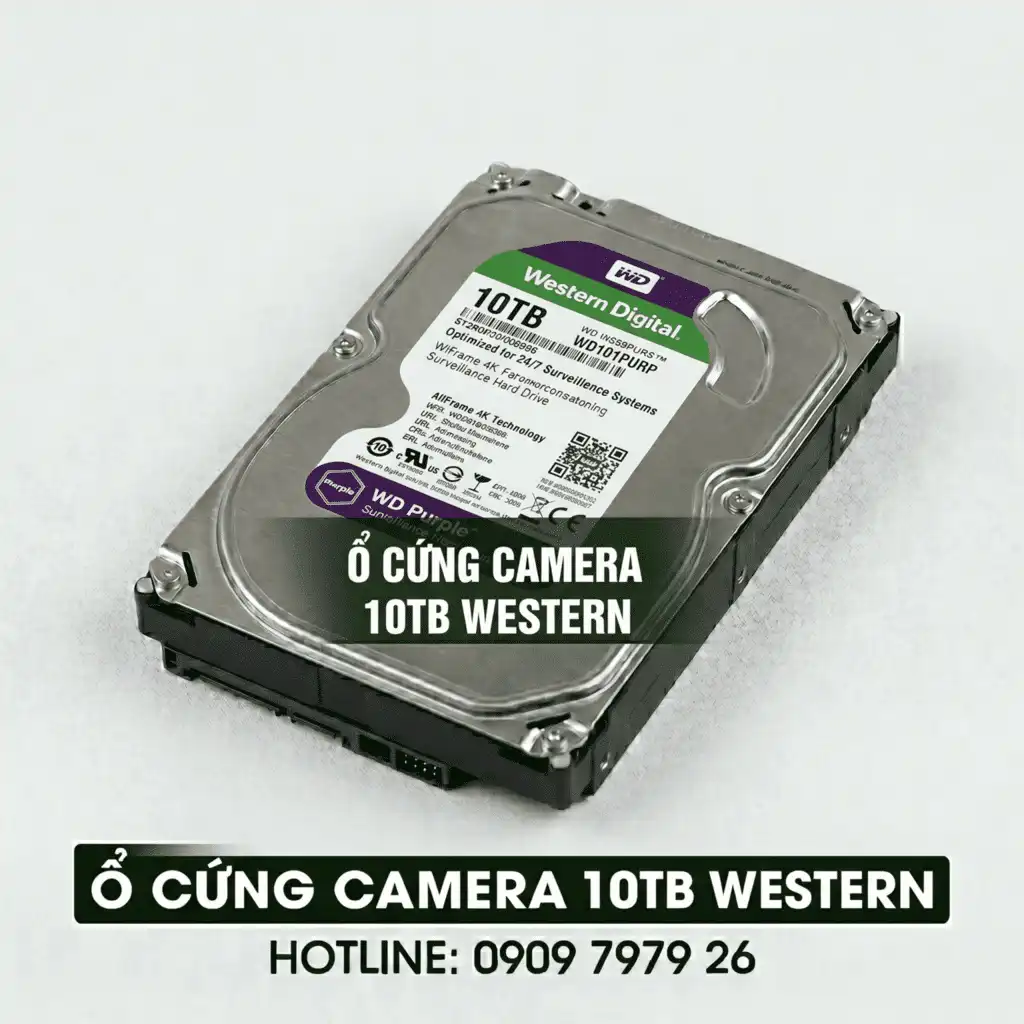 ổ cứng camera 10tb western tím chính hãng giá rẻ